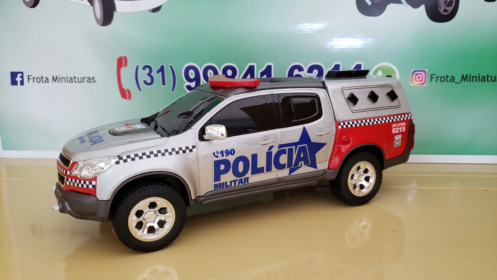 S10 da PM do Pará xadrez Frota Miniaturas