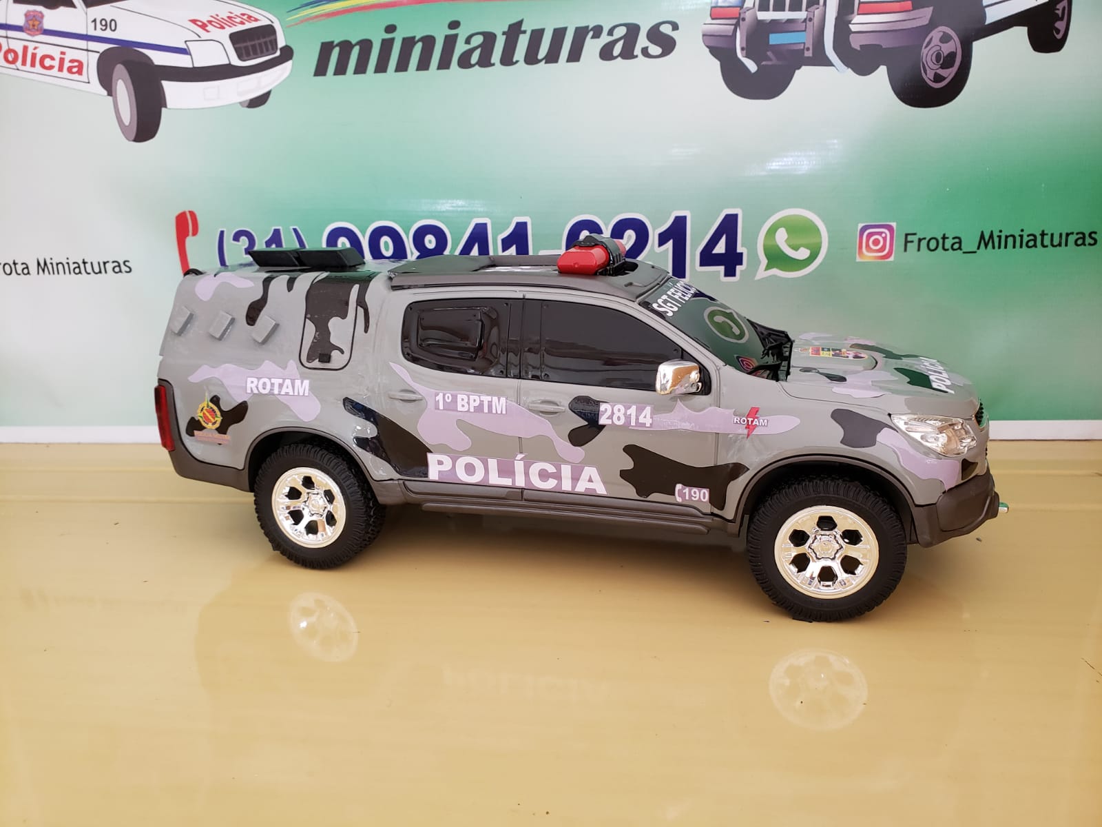 S10 Rotam Da PM Do Distrito Federal Xadrez Frota Miniaturas