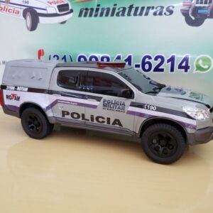 S10 da ROTAM da PMMG com sirene, giroflex e strobo + xadrez